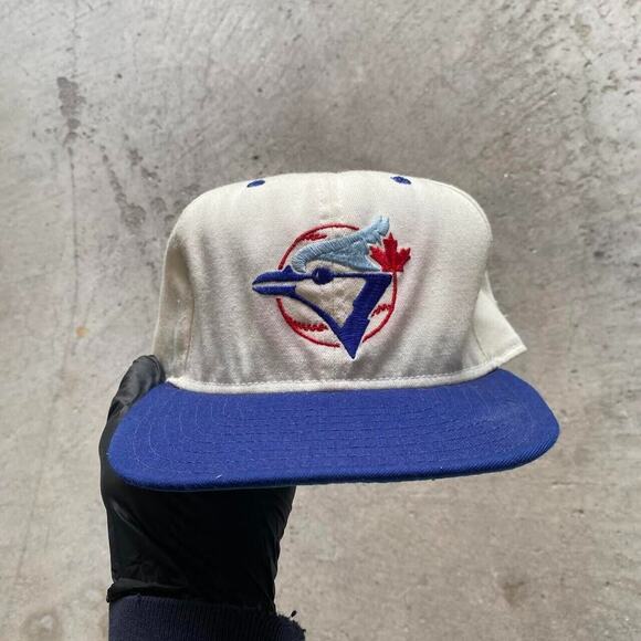 VINTAGE 80s-90s Toronto Blue Jays New Era Baseball Cap. Med-Lrg. Made in USA. - Picture 1 of 3